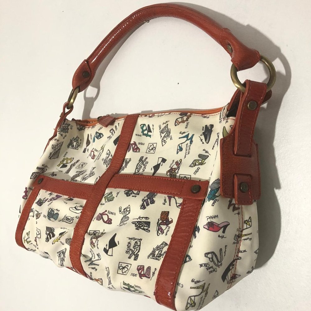 Vintage Donald pliner shoes doodle purse - Picture 4 of 5